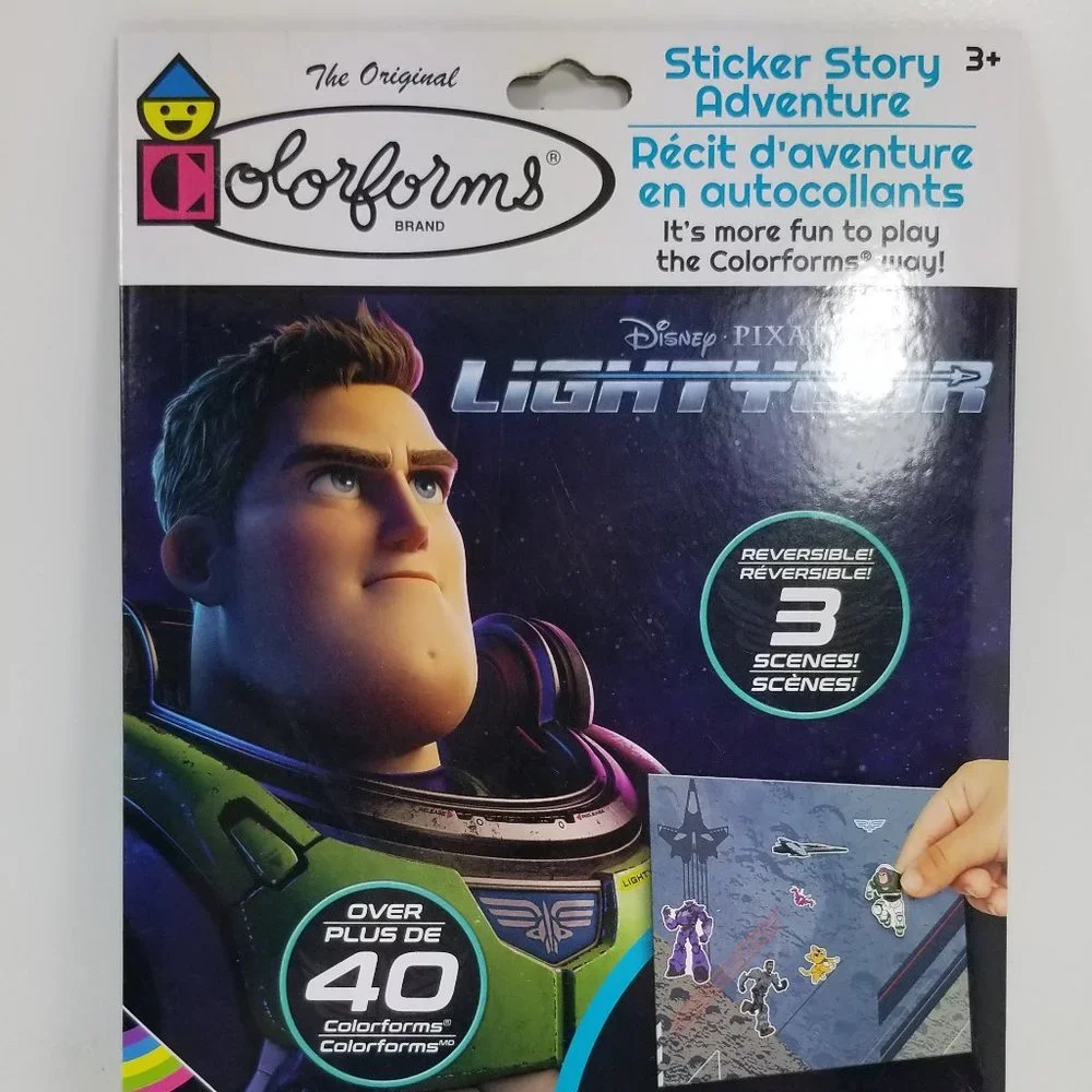 Buz Lightyear stickers over 40 stickers and one scene